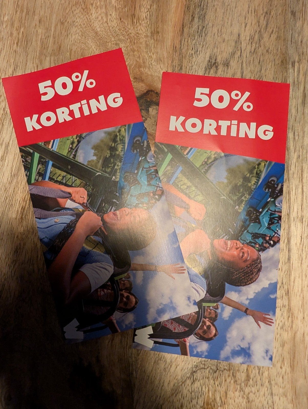 50% korting entree Walibi, Eén persoon, Kortingskaart