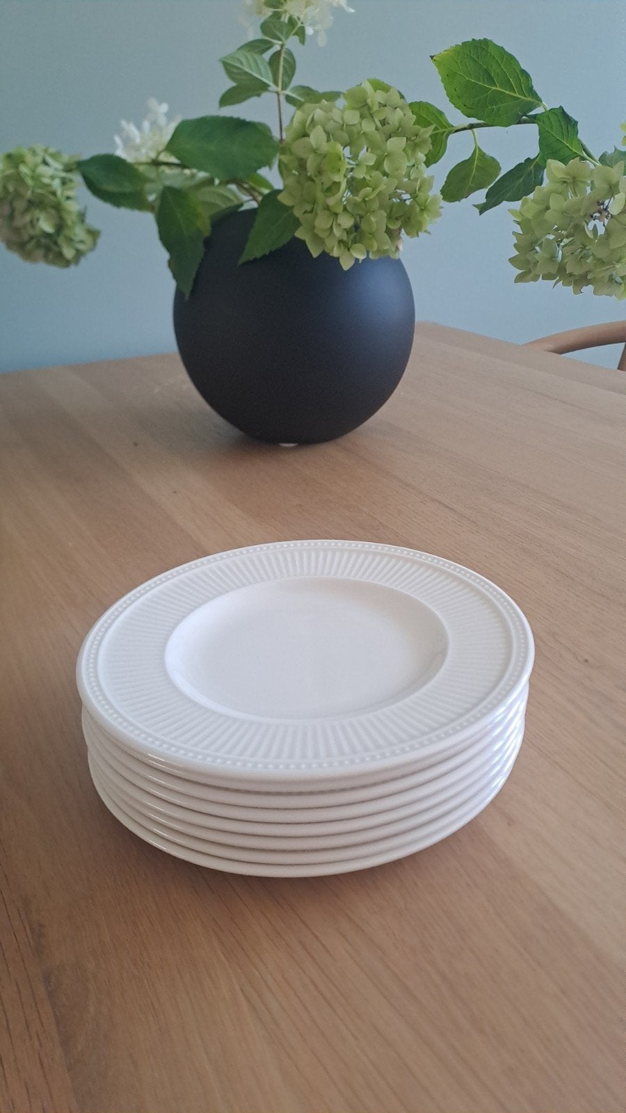 WEDGWOOD WINDSOR Set van 8 taartbordjes, Huis en Inrichting, Ophalen of Verzenden, Zo goed als nieuw, Bord(en), Wedgwood