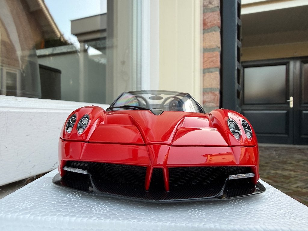 1:18 Pagani Huayra Roadster Rosso Monza rood Autoart 78287, Hobby en Vrije tijd, Modelauto's | 1:18, Auto, Autoart, Nieuw, Ophalen of Verzenden