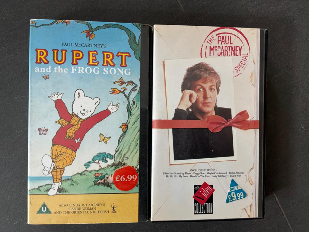 Paul McCartney VHS Collectie: Rupert & The Frog Song + Speci, Alle leeftijden, Ophalen of Verzenden, Gebruikt, Overige genres