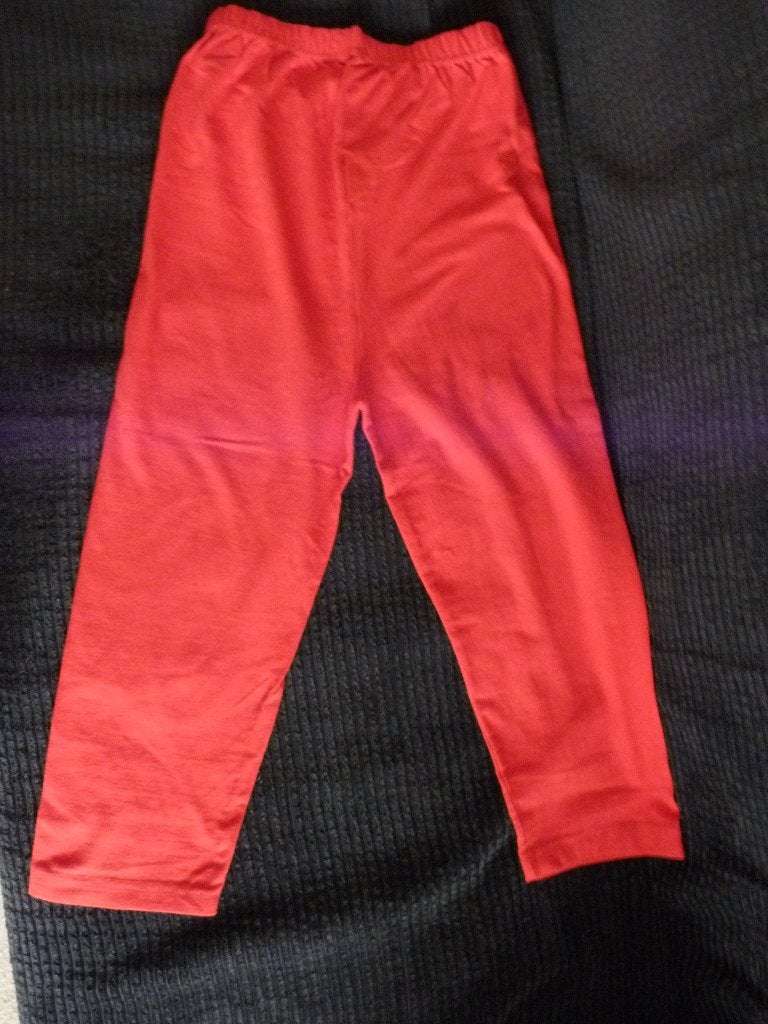 rode legging - katoen - nieuw - S, Kleding | Dames, Leggings, Maillots en Panty's, Legging, Maat 36/38 (S), Nieuw, Ophalen of Verzenden