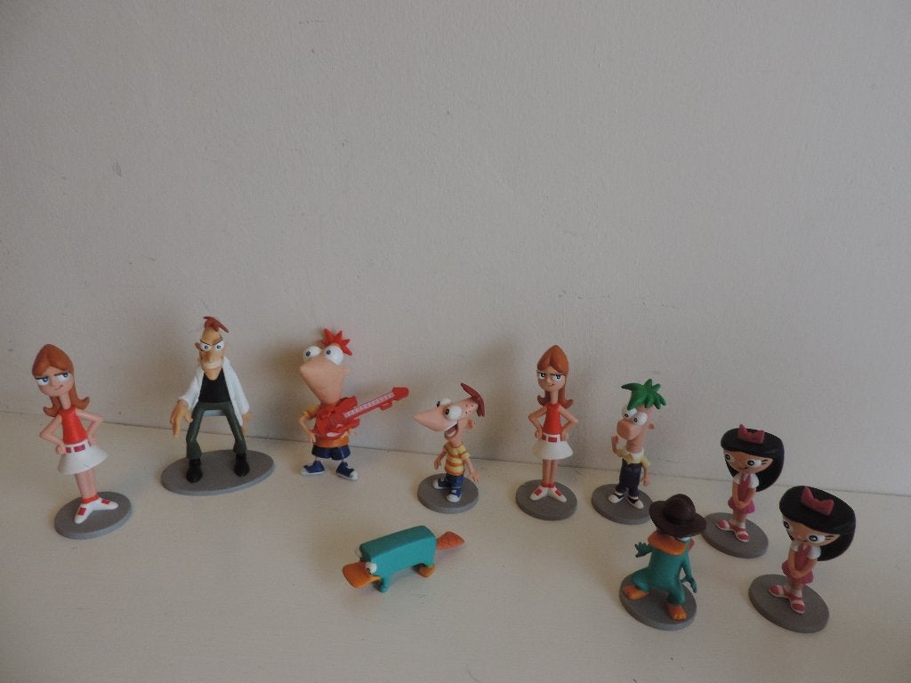 Phineas and Ferb poppetjes, Ophalen of Verzenden, Zo goed als nieuw