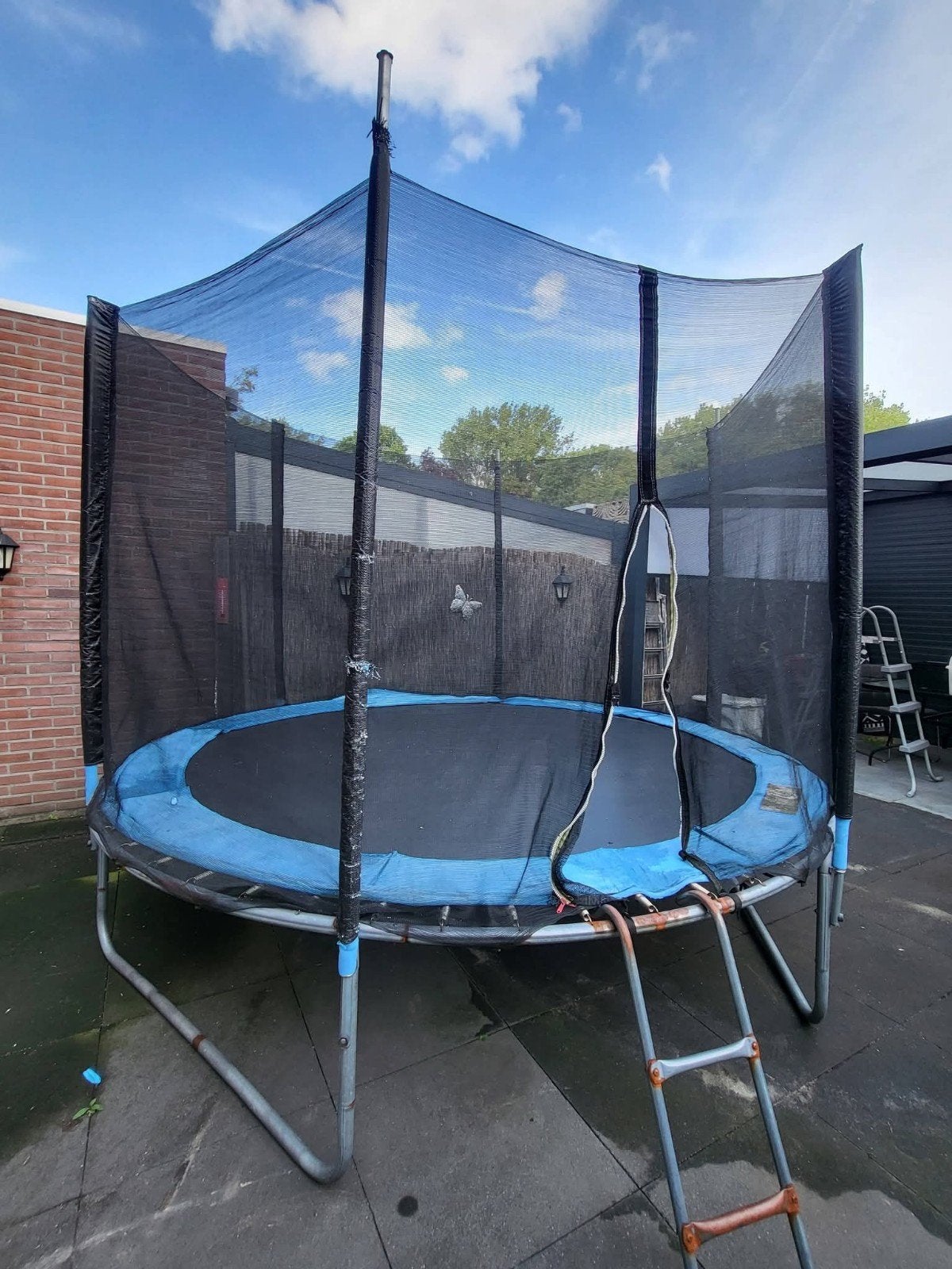 Trampoline met ladder - Gebruikt