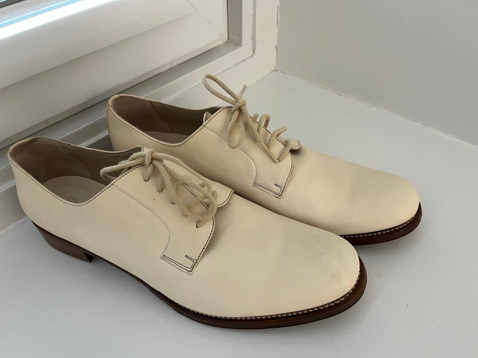 Nieuwe Jilsander leren schoenen maat 41, Ophalen of Verzenden, Nieuw, Beige, Schoenen met lage hakken