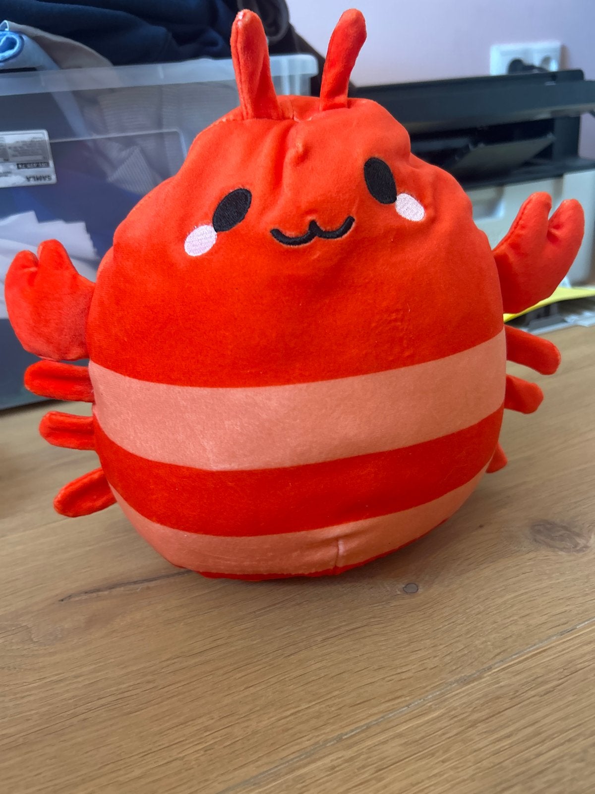 Leuke rode krab knuffel - Zo goed als nieuw, Ophalen, Overige typen, Zo goed als nieuw, Middelgroot (20 tot 80 cm)