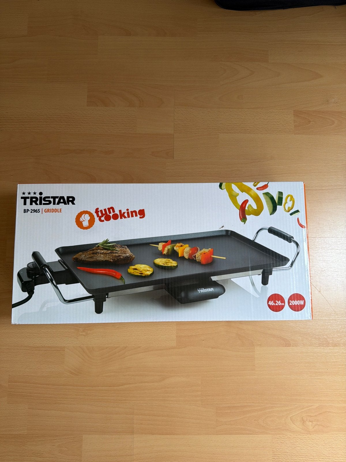 Tristar BP-2965 Griddle - Nieuw in doos, Ophalen of Verzenden, Nieuw, Tafelgrill