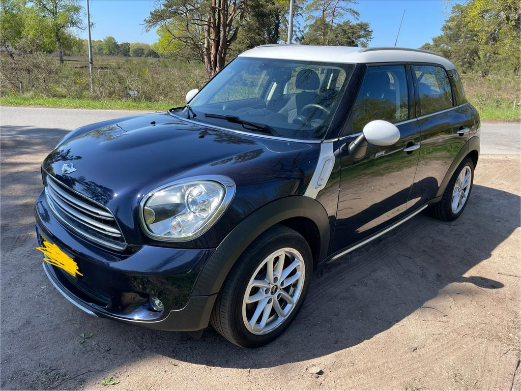 Mini Countryman 1.6 Cooper 2016 Blauw, Auto's, Mini, Voorwielaandrijving, Start-stop-systeem, Stof, Zwart