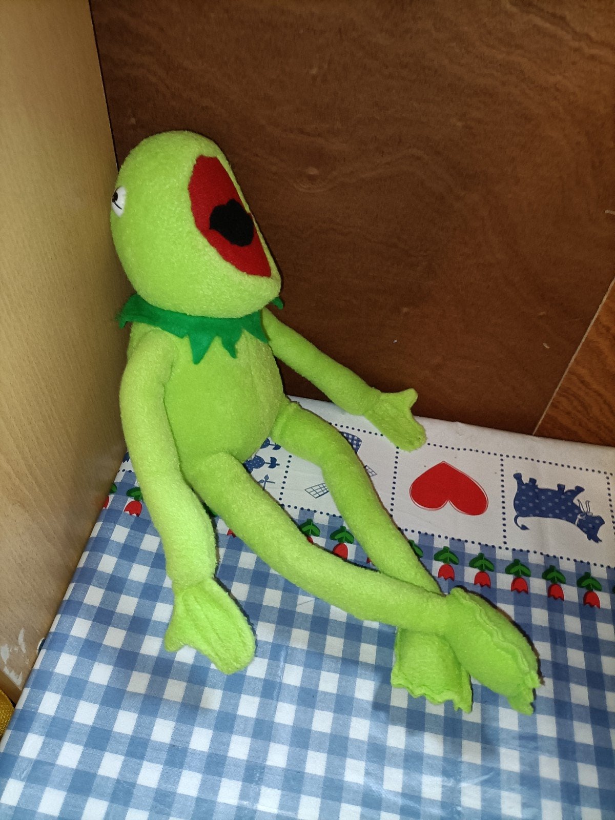 Kermit de Kikker knuffel 44 cm groot The Muppets, Ophalen of Verzenden, Zo goed als nieuw