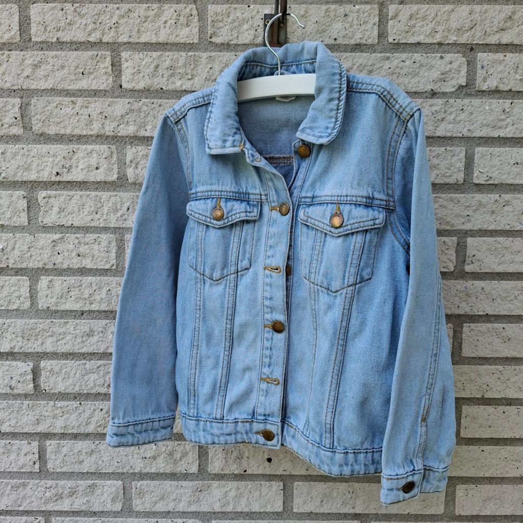Hema spijkerjasje maat 122-129, Kinderen en Baby's, Kinderkleding | Maat 122, Ophalen, Jongen of Meisje, Zo goed als nieuw, Hema
