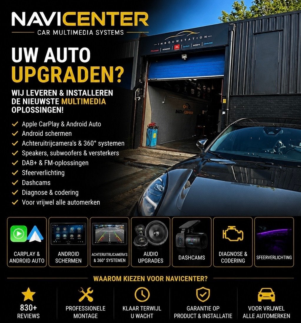 CarPlay, Android Auto, Audio Upgrade & Camera Inbouw Den Haa, Ophalen, N, N, Nieuw