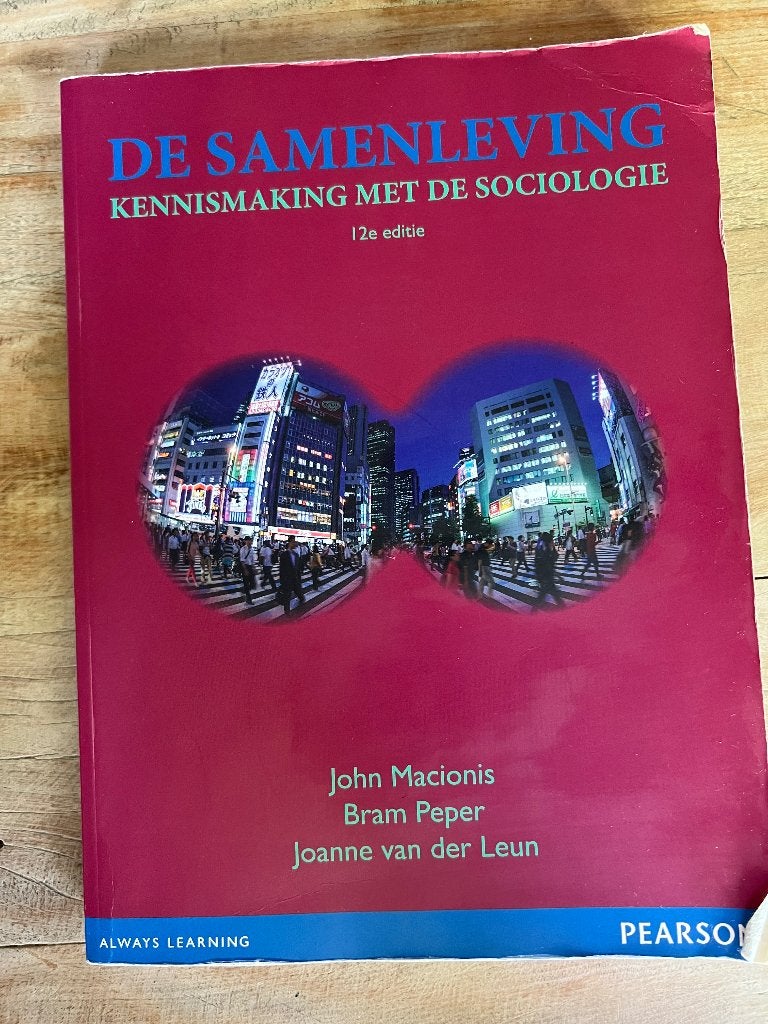 Studieboek: De samenleving: Kennismaking met de sociologie, Ophalen of Verzenden, Beta, Zo goed als nieuw, HBO