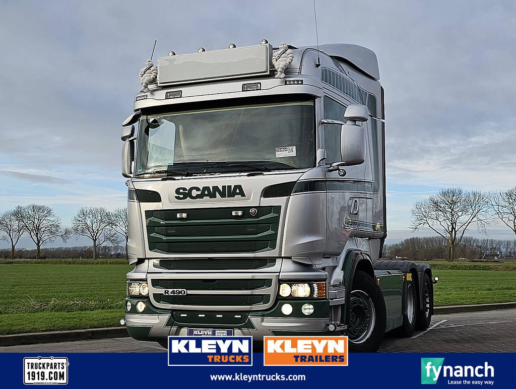 SCANIA R490 hl 6x2 mna, Auto's, Vrachtwagens, Automaat, Euro 6, Stoelverwarming, Leder