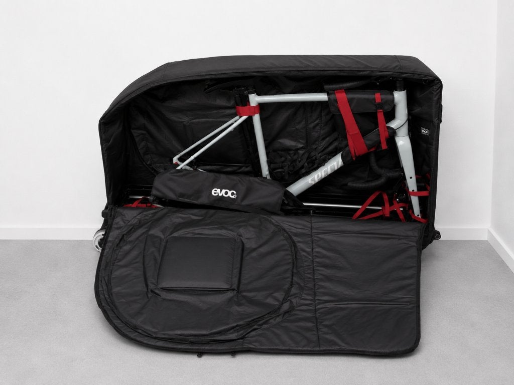 EVOC Bike Travel Bag Pro 305L te huur | XL Fietskoffer, Fietsen en Brommers, Fietsaccessoires | Fietstassen, Ophalen, Gebruikt