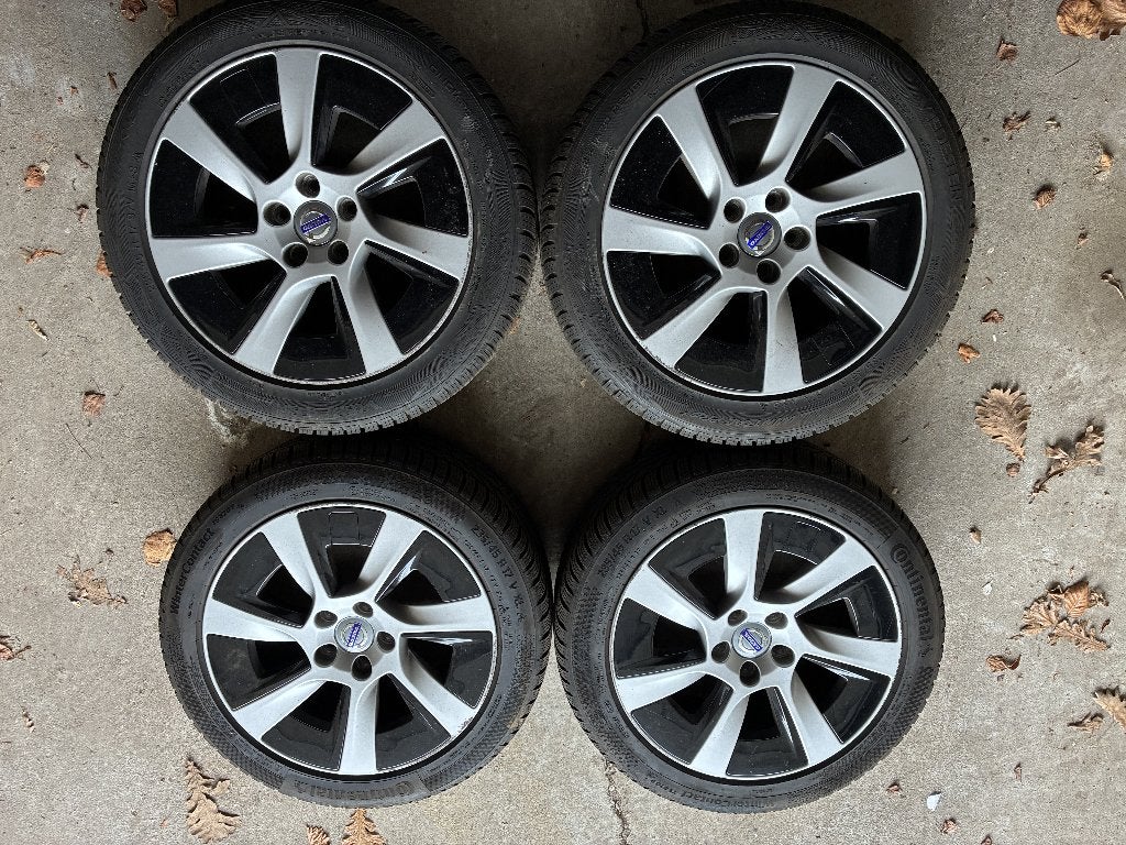 Set 17" velgen + winterbanden (6 mm) Volvo V60 2010-18 OEM, Auto-onderdelen, Banden en Velgen, Ophalen, Gebruikt, Banden en Velgen