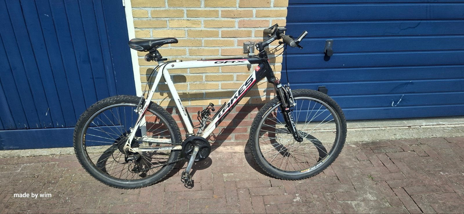 Gebruikte mountainbike, wit/zwart, goede staat, Ophalen of Verzenden, Gebruikt, Overige merken
