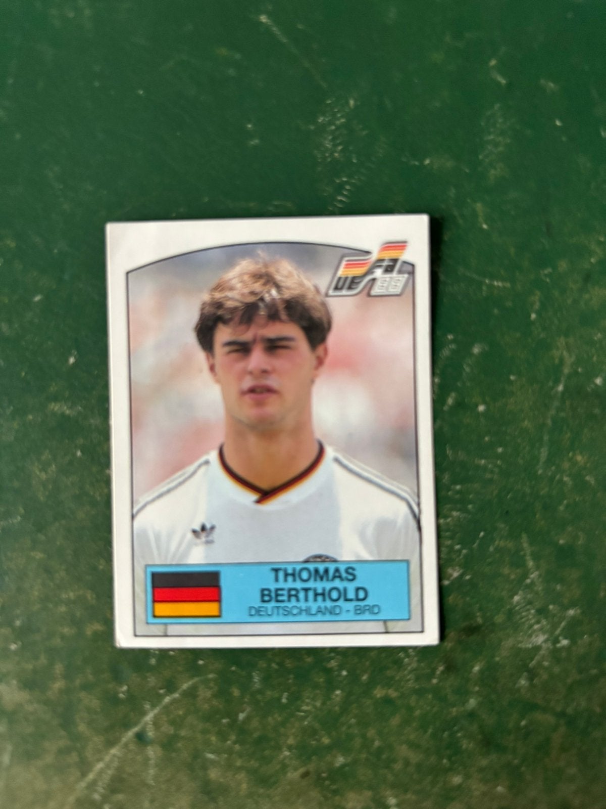 Panini plaatje Thomas Berthold West-Duitsland Euro 88, Ophalen of Verzenden