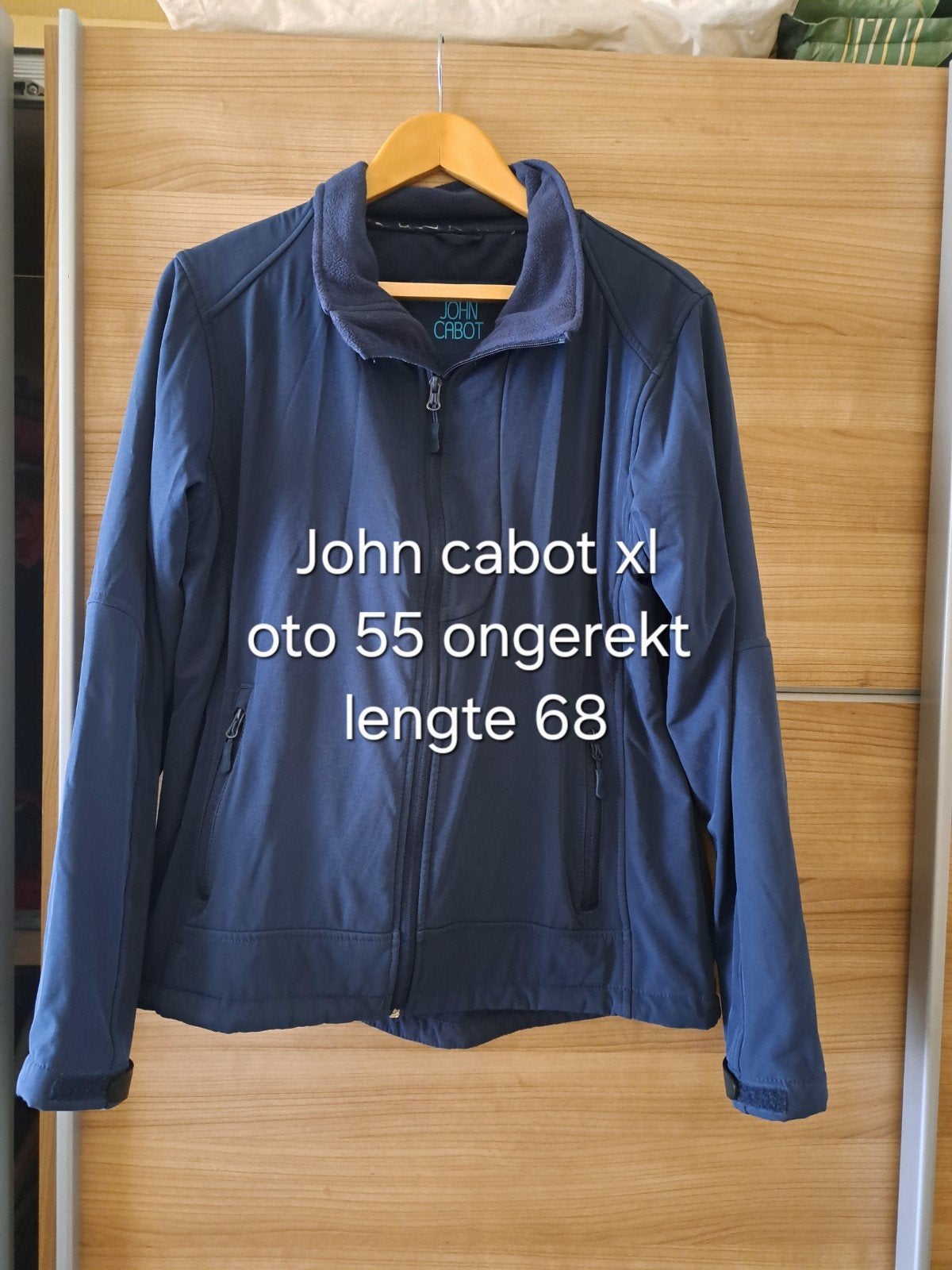 John cabot softshell jas xl donkerblauw, Blauw, Maat 46/48 (XL) of groter, Ophalen of Verzenden, Gedragen