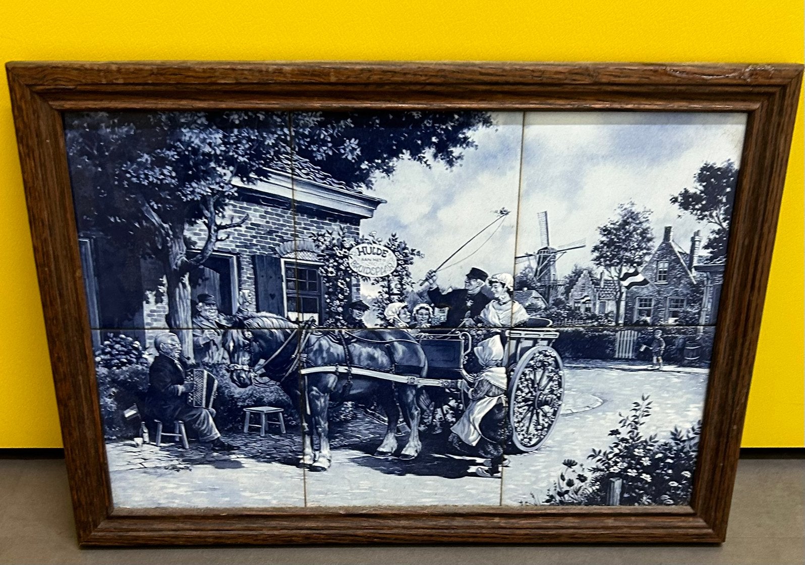 Tegel schilderij, Antiek en Kunst, Ophalen of Verzenden