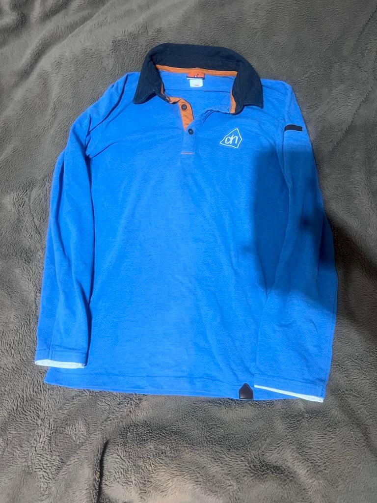 Albert Heijn werkshirt - Blauw met AH logo, Verzenden, Gedragen, Overige maten, Blauw