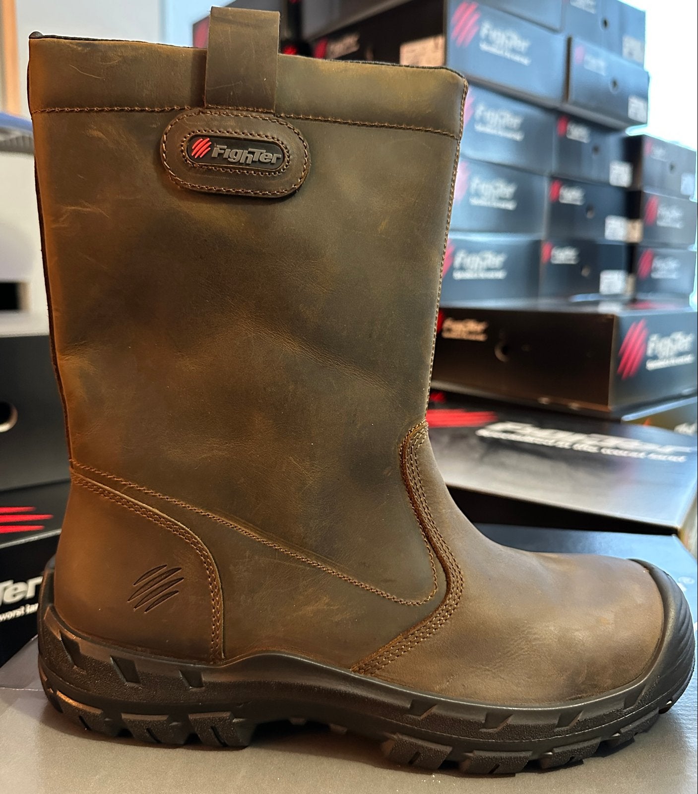 Fighter Veiligheidslaarzen S3 - Bruin mt 41, 42, 44, 47, Ophalen of Verzenden, Nieuw