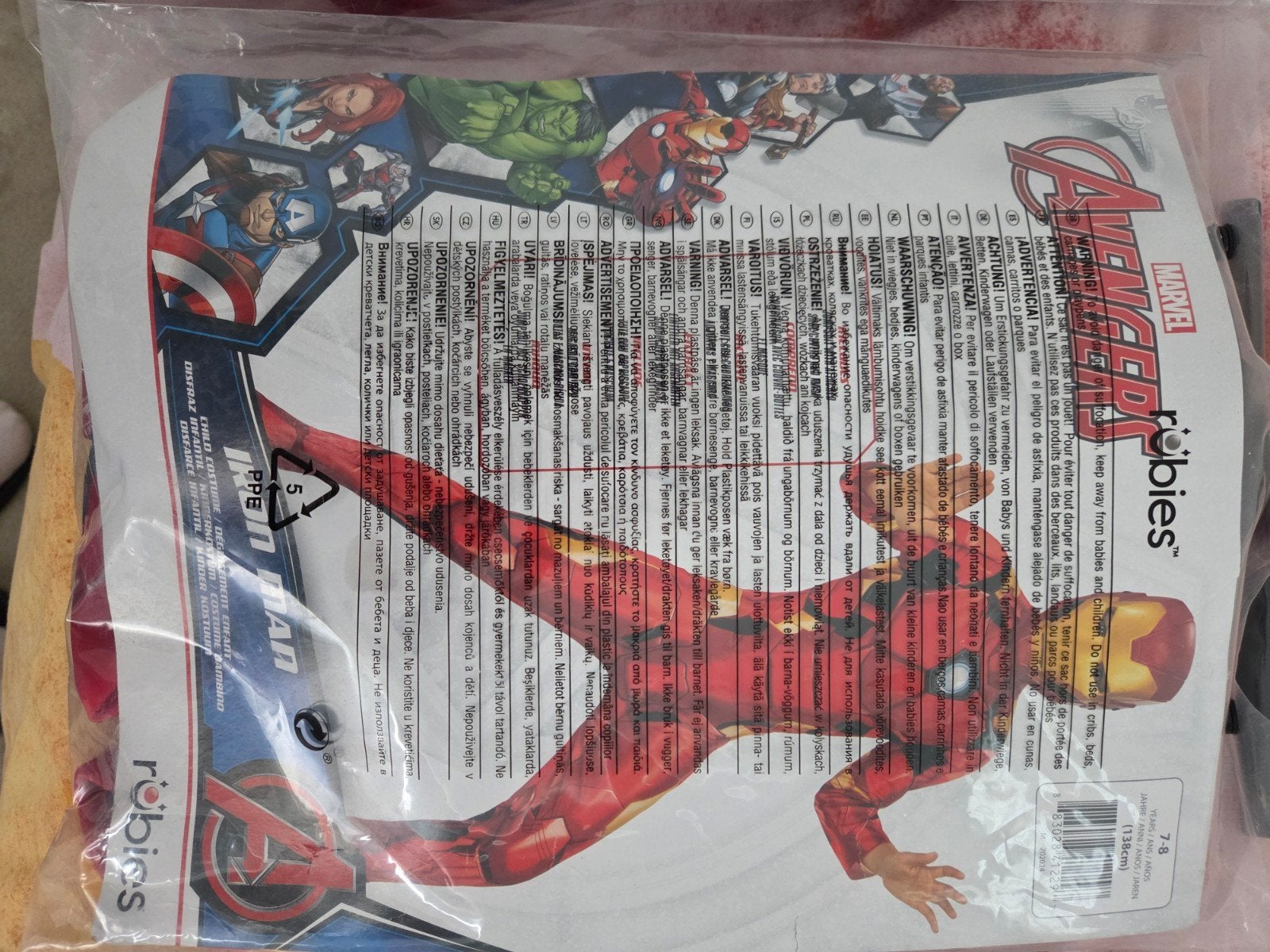 Iron Man Halloween Kostuum voor Kinderen, Ophalen, Zo goed als nieuw, 134 t/m 140, Jongen of Meisje