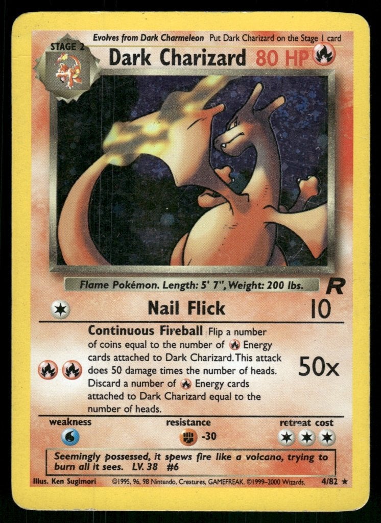 Dark Charizard 4/82 - Team Rocket (Good), Verzenden, Gebruikt
