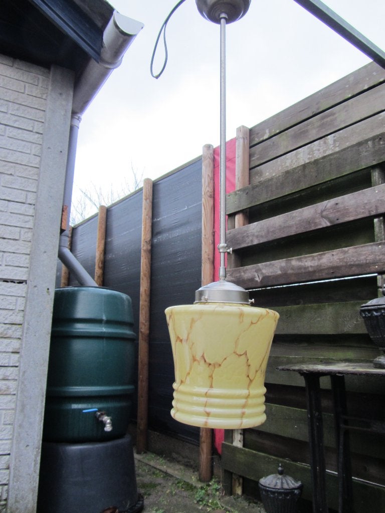 ZEER MOOIE ART DECO LAMP, Ophalen, Gebruikt, Art deco, E27 (groot)
