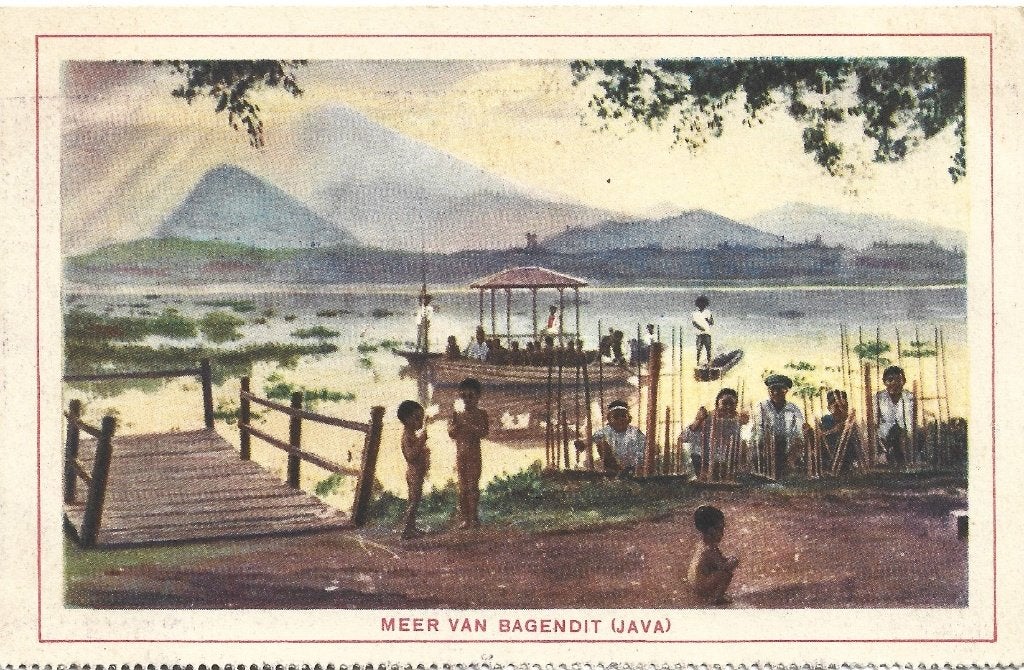 Indonesië;  Meer van Bagendit ( Java ), Verzenden, 1920 tot 1940, Ongelopen, Buiten Europa