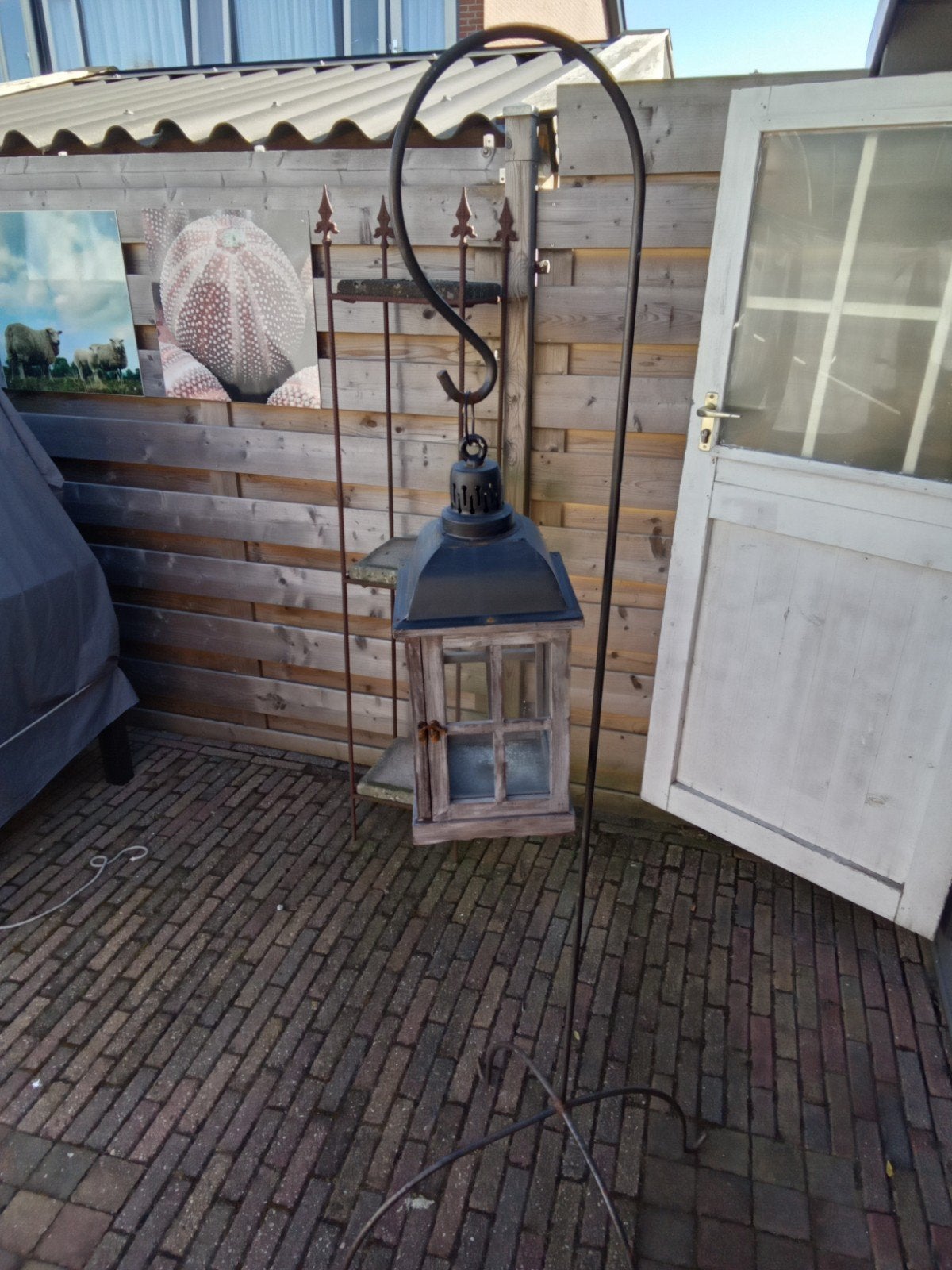 Standaard met lantaarn, Ophalen, Zo goed als nieuw