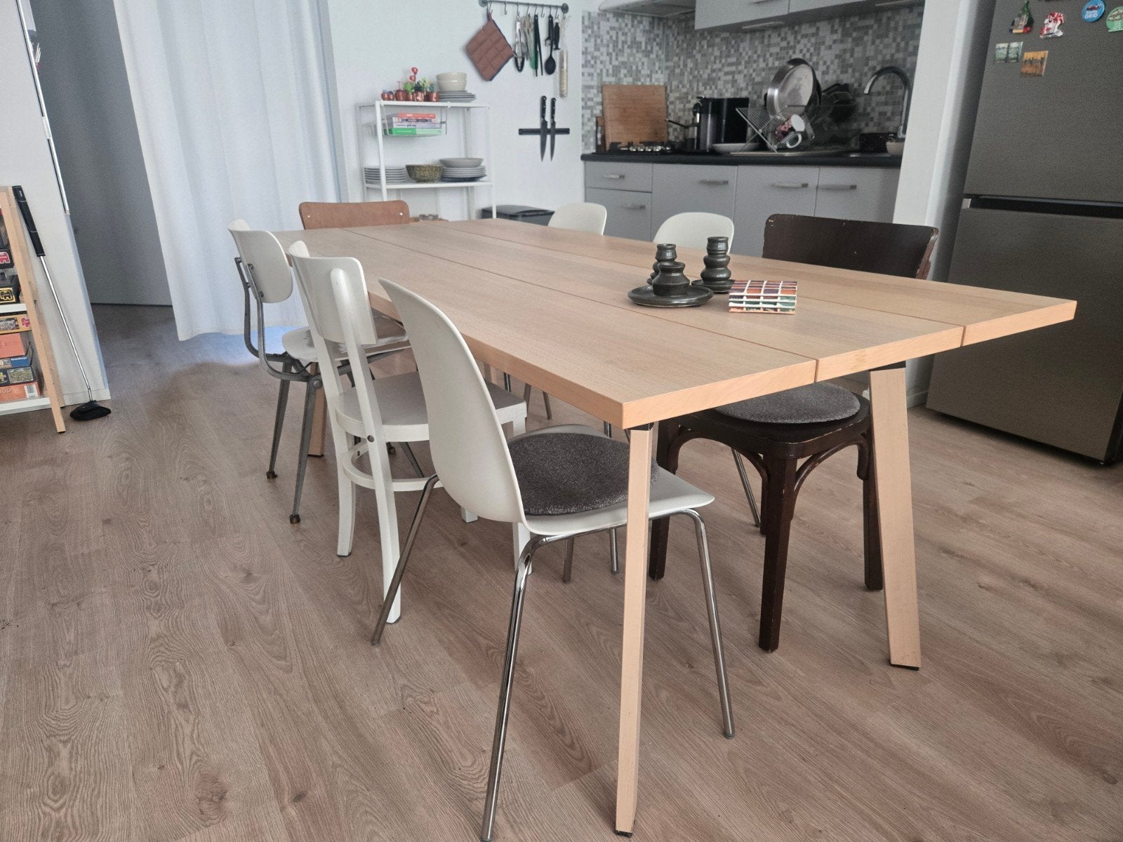 IKEA YPPERLIG eettafel, Huis en Inrichting, Tafels | Eettafels, Ophalen, Rechthoekig, 200 cm of meer, 50 tot 100 cm