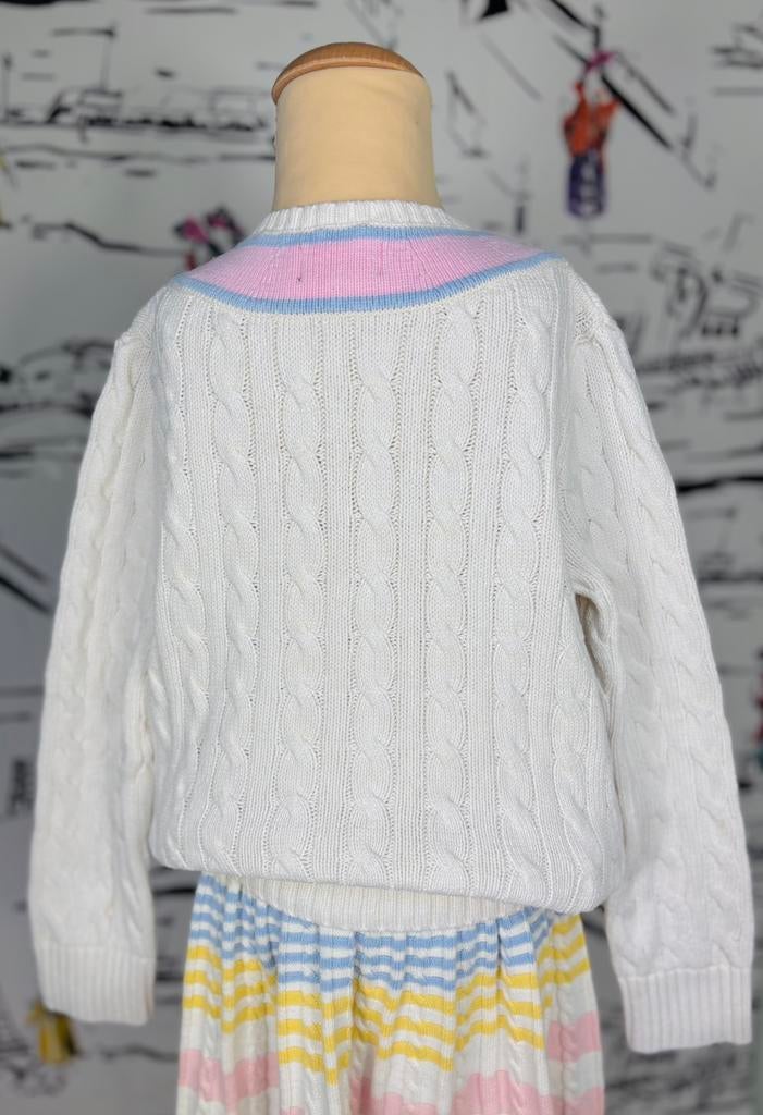 Ralph Lauren cricket jumper trui meisje maat 8-10 (128), Trui of Vest, Ralph Lauren, Ralph Lauren EU, Verzenden