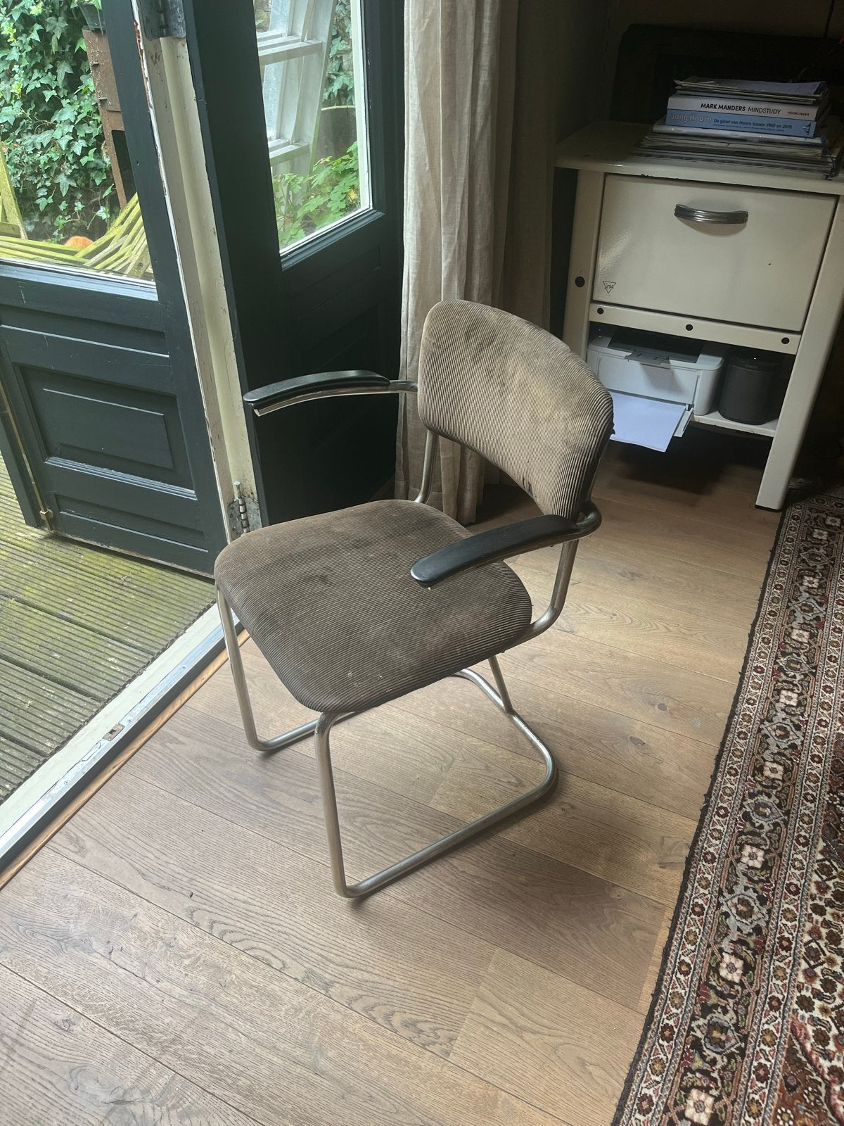 Buizenstoel geinspireerd op Gispen, Huis en Inrichting, Ophalen, Gebruikt, Metaal, Eén