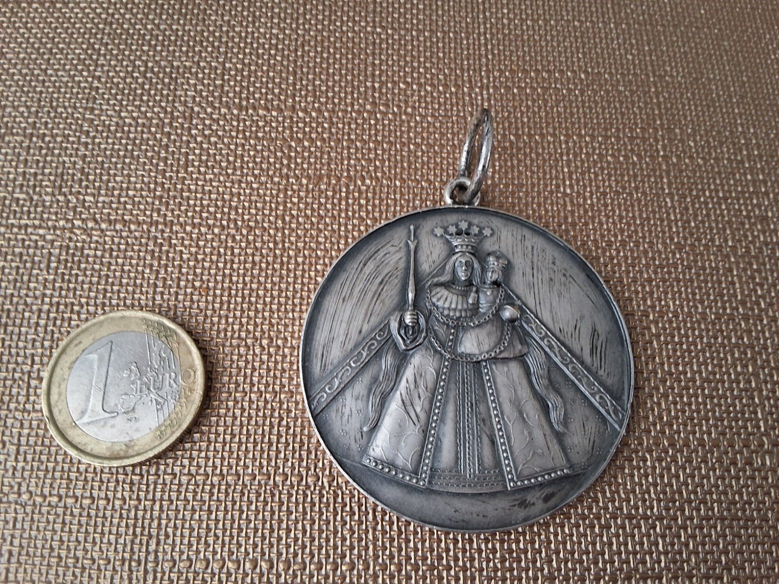 Herdenkingsmedaille 25e Bedevaart Kevelaer - Maria met kind, Ophalen of Verzenden