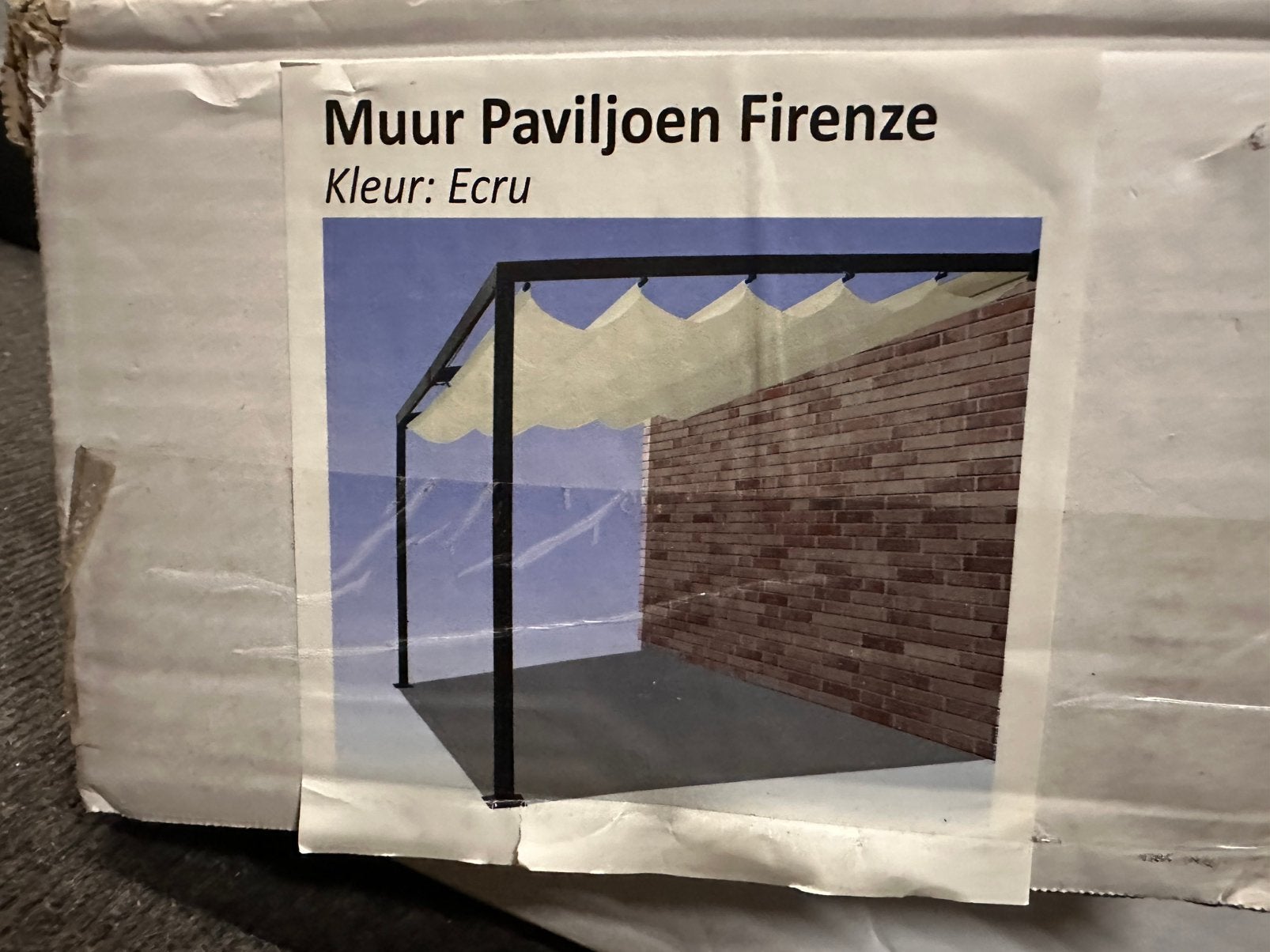 Muur paviljoen Firenze/overkapping, Tuin en Terras, Overkappingen, Ophalen, Nieuw, Tuinpaviljoen