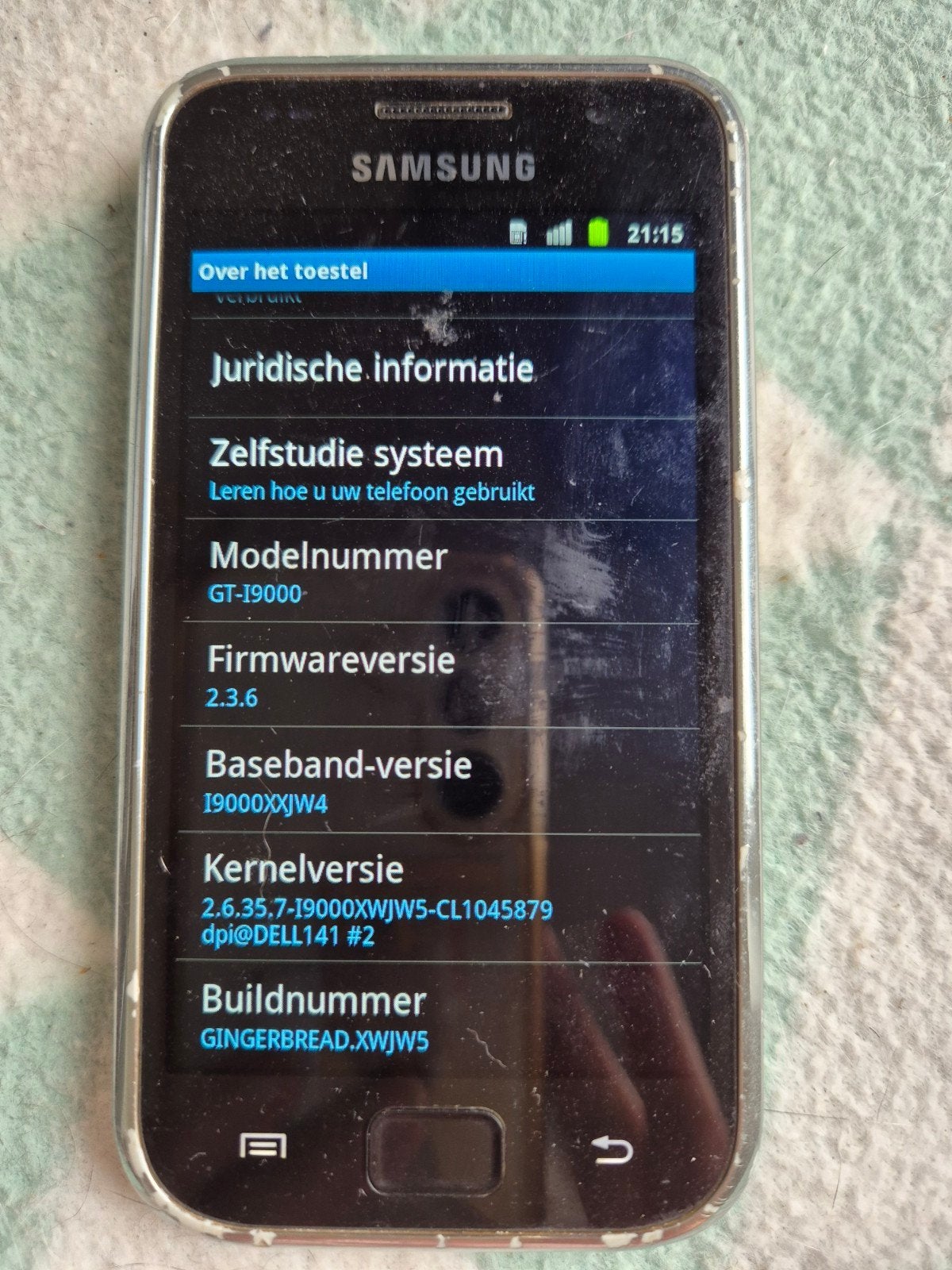 Samsung Galaxy S (GT-I9000), Telecommunicatie, Mobiele telefoons | Samsung, Gebruikt, Overige modellen, Wit, Touchscreen