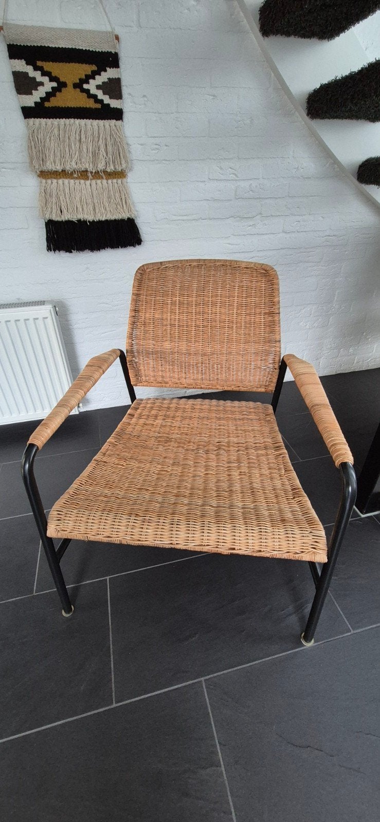 Ikea Ulriksberg rotan fauteuil, Huis en Inrichting, Ophalen, Overige kleuren, Modern, Scandinavisch, Zo goed als nieuw