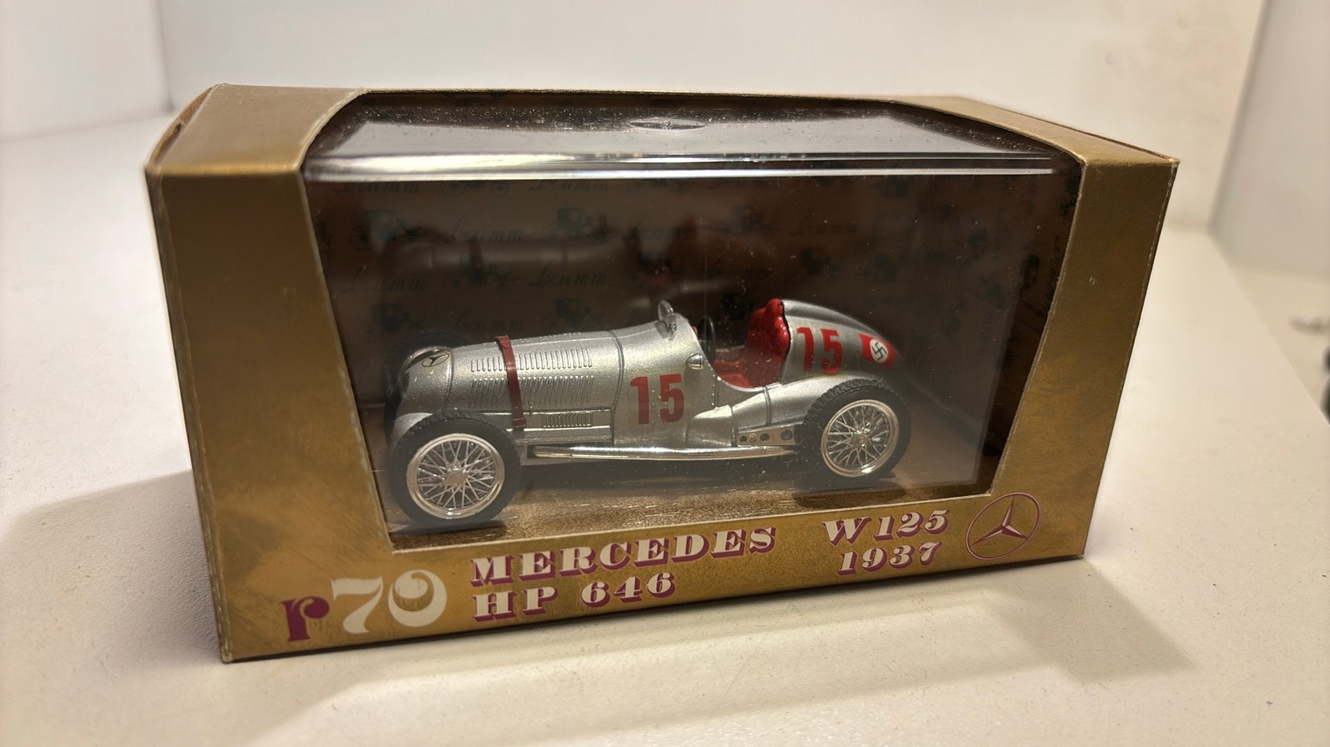 Mercedes w123 ww2 gp 1937 brumm 1.43, Overige merken, Auto, Ophalen of Verzenden, A