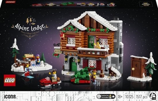 lego Icons 10325 - Alpine Lodge / Skihut, Lego, Nieuw, Ophalen of Verzenden, Inclusief extra onderdelen