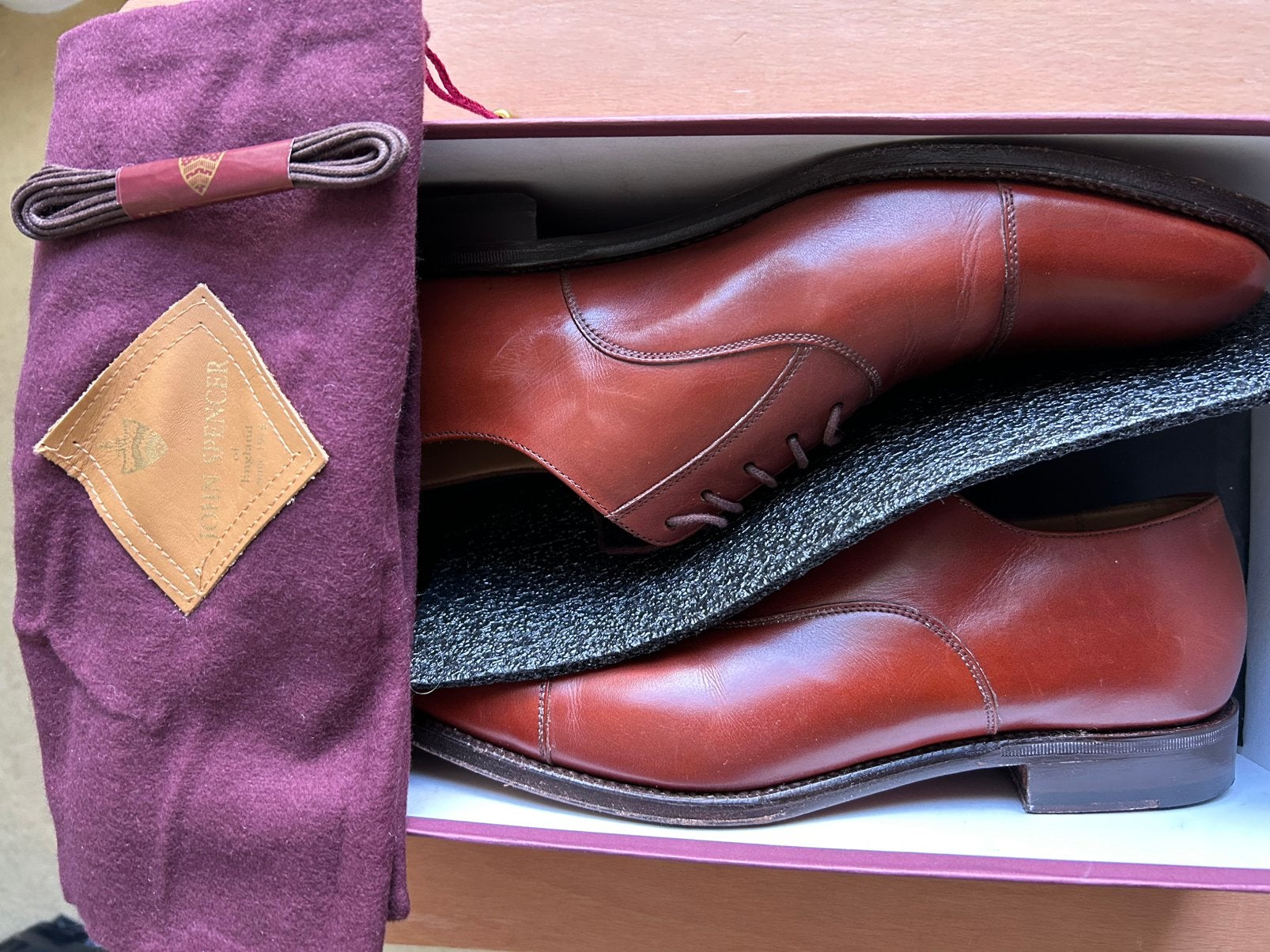 John Spencer Nette Schoenen - Zo goed als nieuw, Ophalen of Verzenden, Zo goed als nieuw, Bruin, Veterschoenen