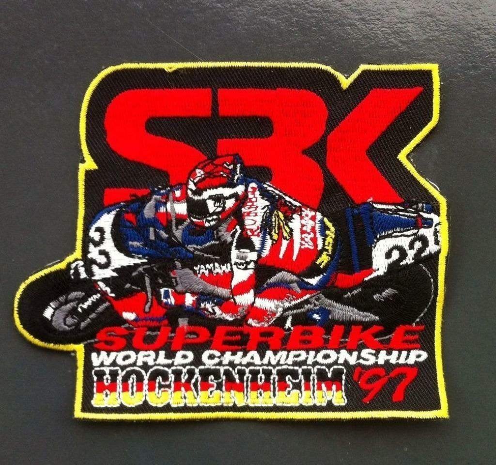 SBK superbike 1997 Hockenheim patch badge opnaai embleem, Ophalen of Verzenden, Nieuw, Motoren