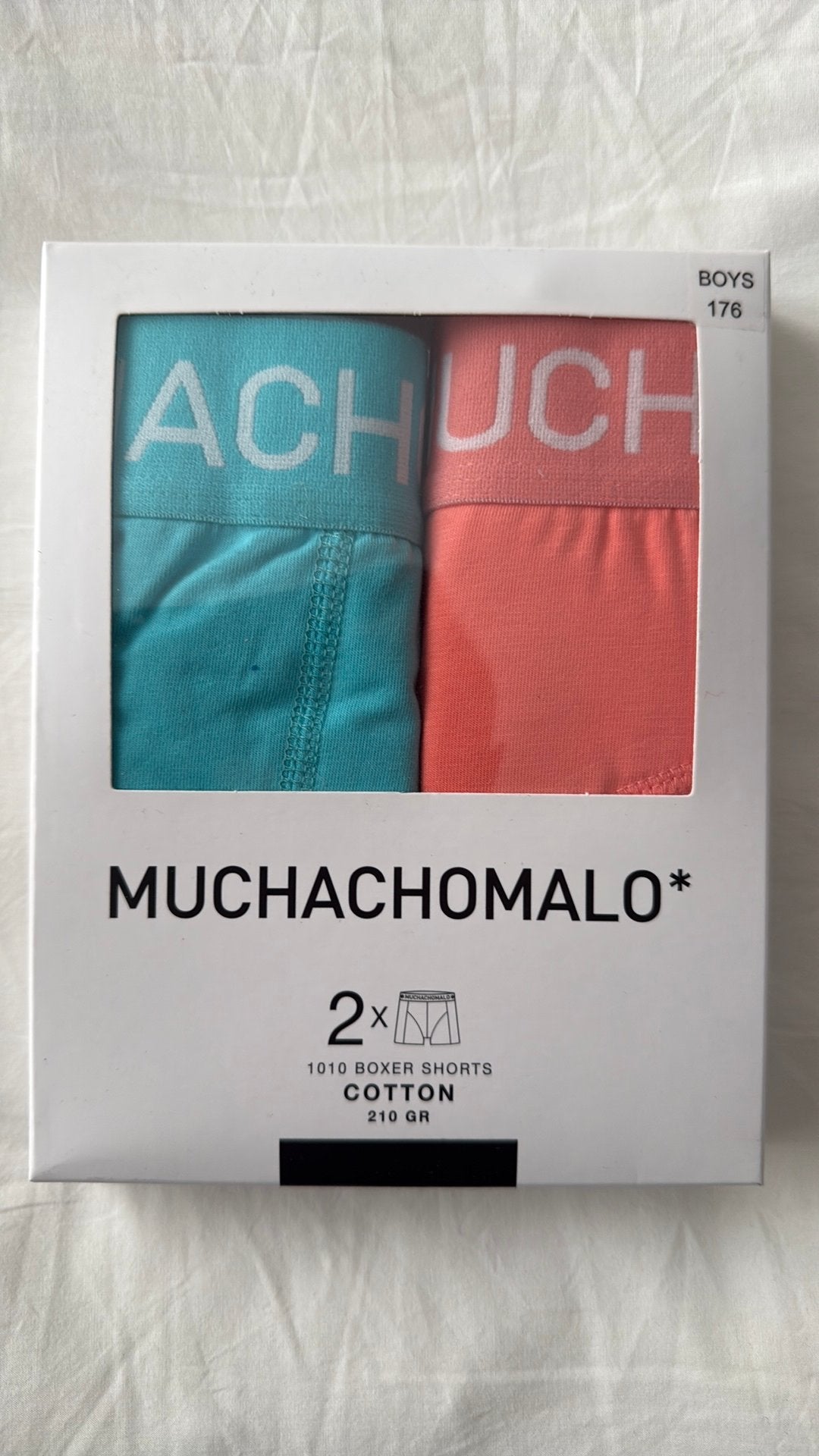 Muchachomalo boxers 2 stuks maat 176, Ophalen of Verzenden, Blauw, Boxer