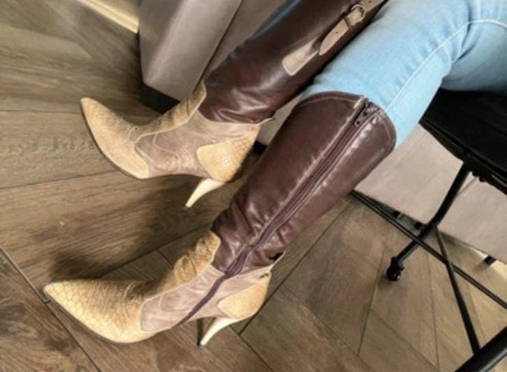 Unieke Cowboy laarzen slangen leer!, Ophalen of Verzenden, Gedragen