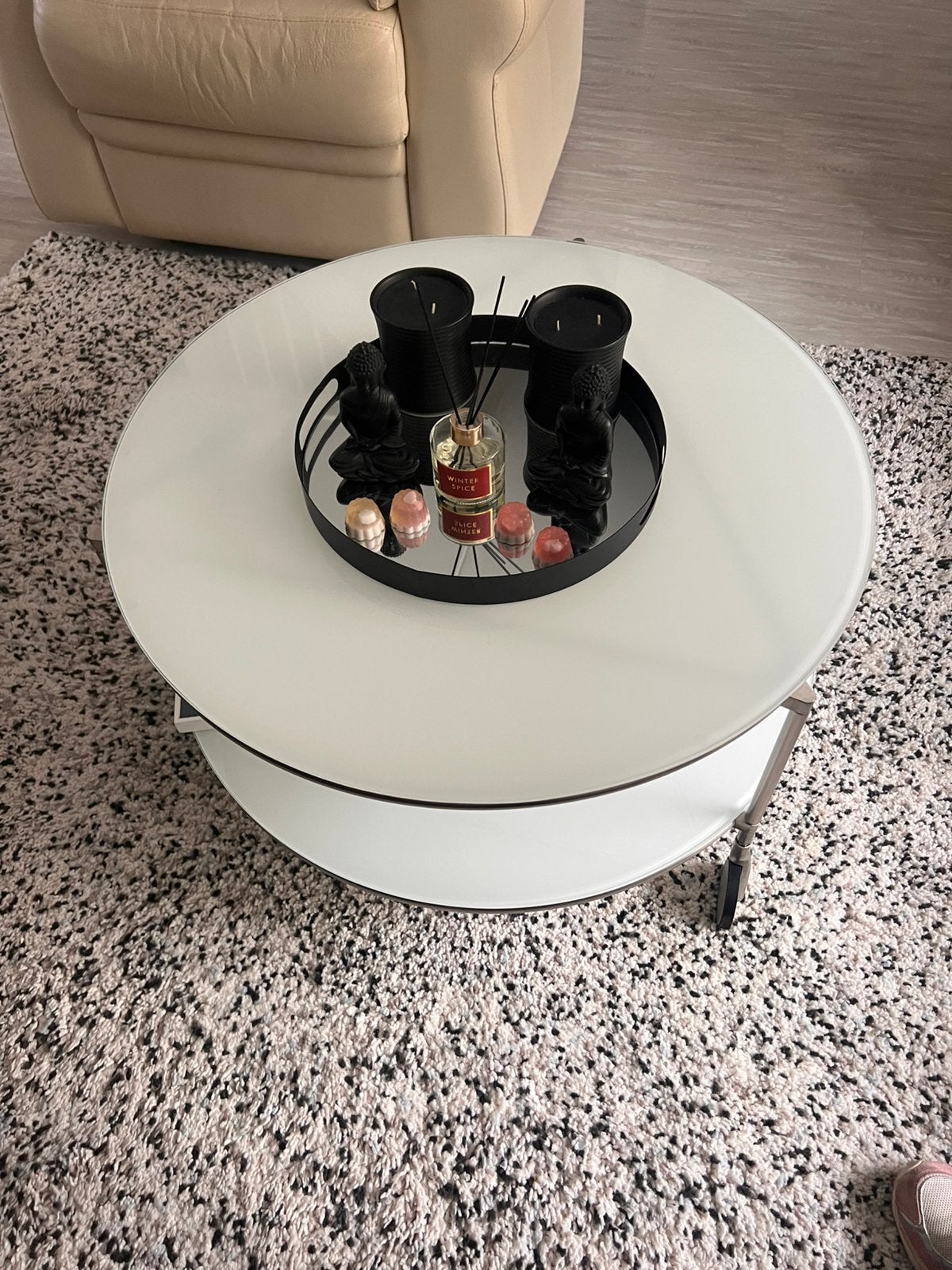 Set van 2 IKEA Strind salontafels, Ehlén Johansson design, Huis en Inrichting, Ophalen, Minder dan 45 cm, Minder dan 55 cm, Gebruikt