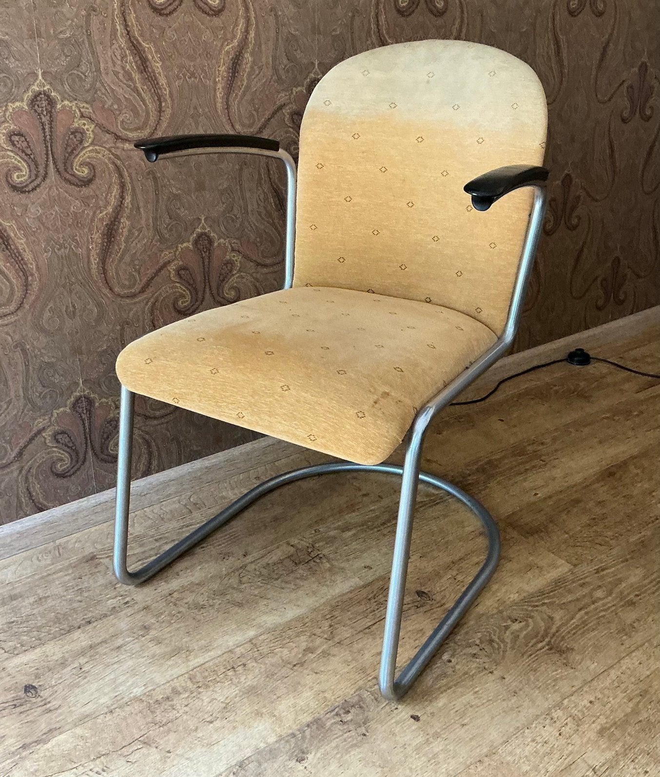 Originele Gispen 413 stoel, Huis en Inrichting, Stoelen, Ophalen, Gebruikt, Vitage, Eén