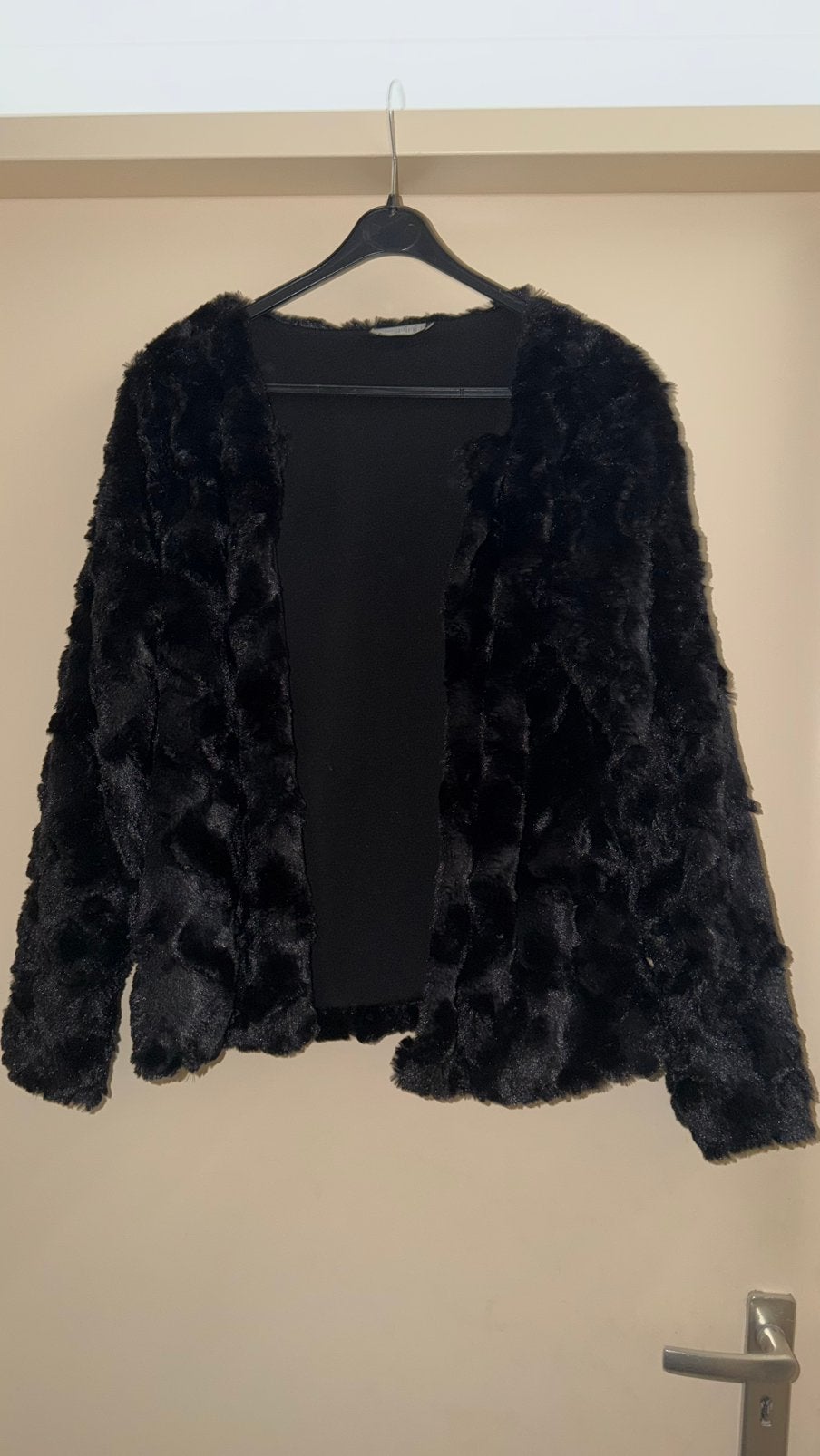 Dames donkerblauw bontjasje van True Spirit, Ophalen of Verzenden, Zo goed als nieuw, Maat 42/44 (L), Blauw