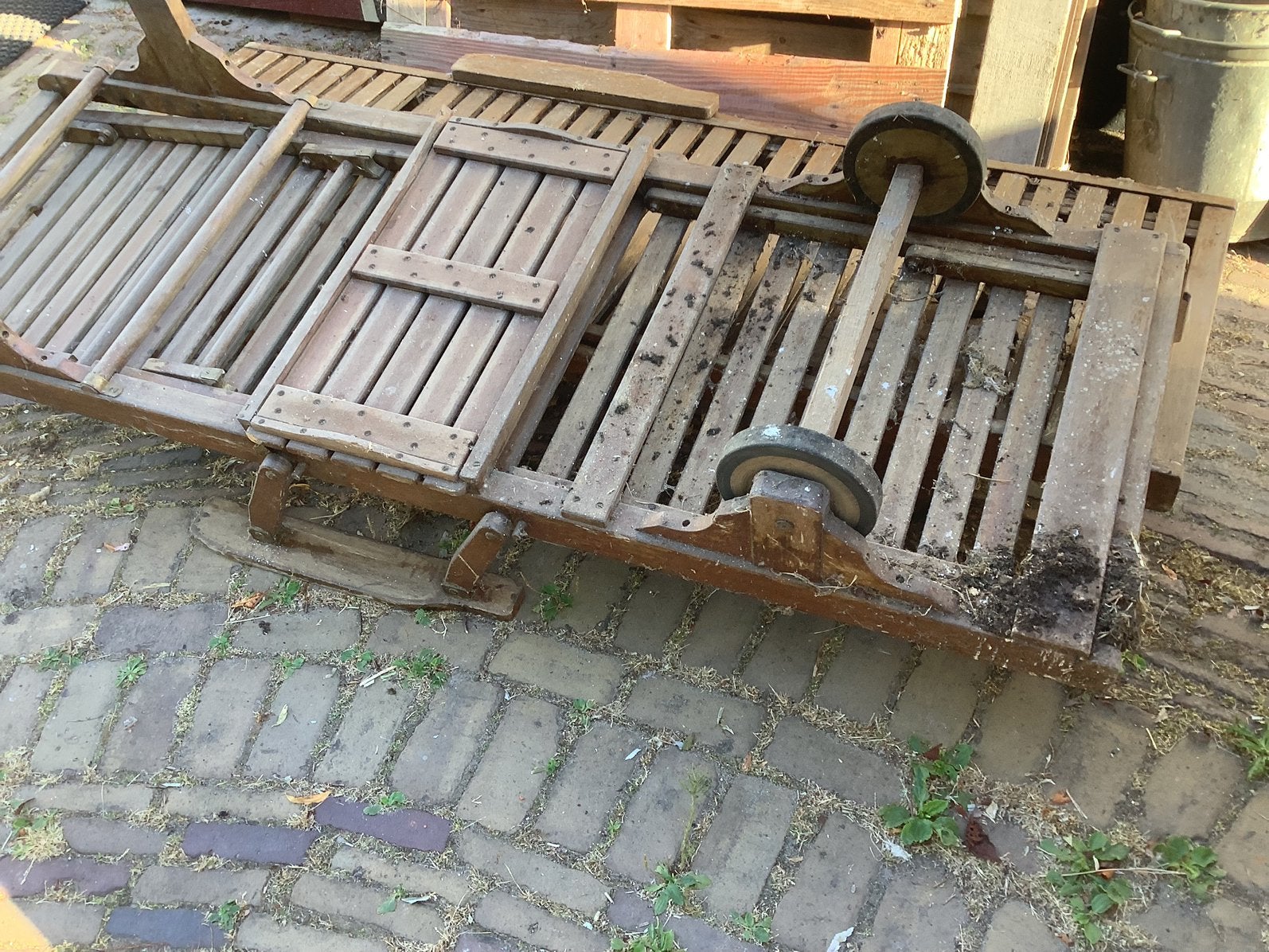 Lig bedden van teak, Tuin en Terras, Ligbedden, Ophalen of Verzenden, Zo goed als nieuw, Teakhout