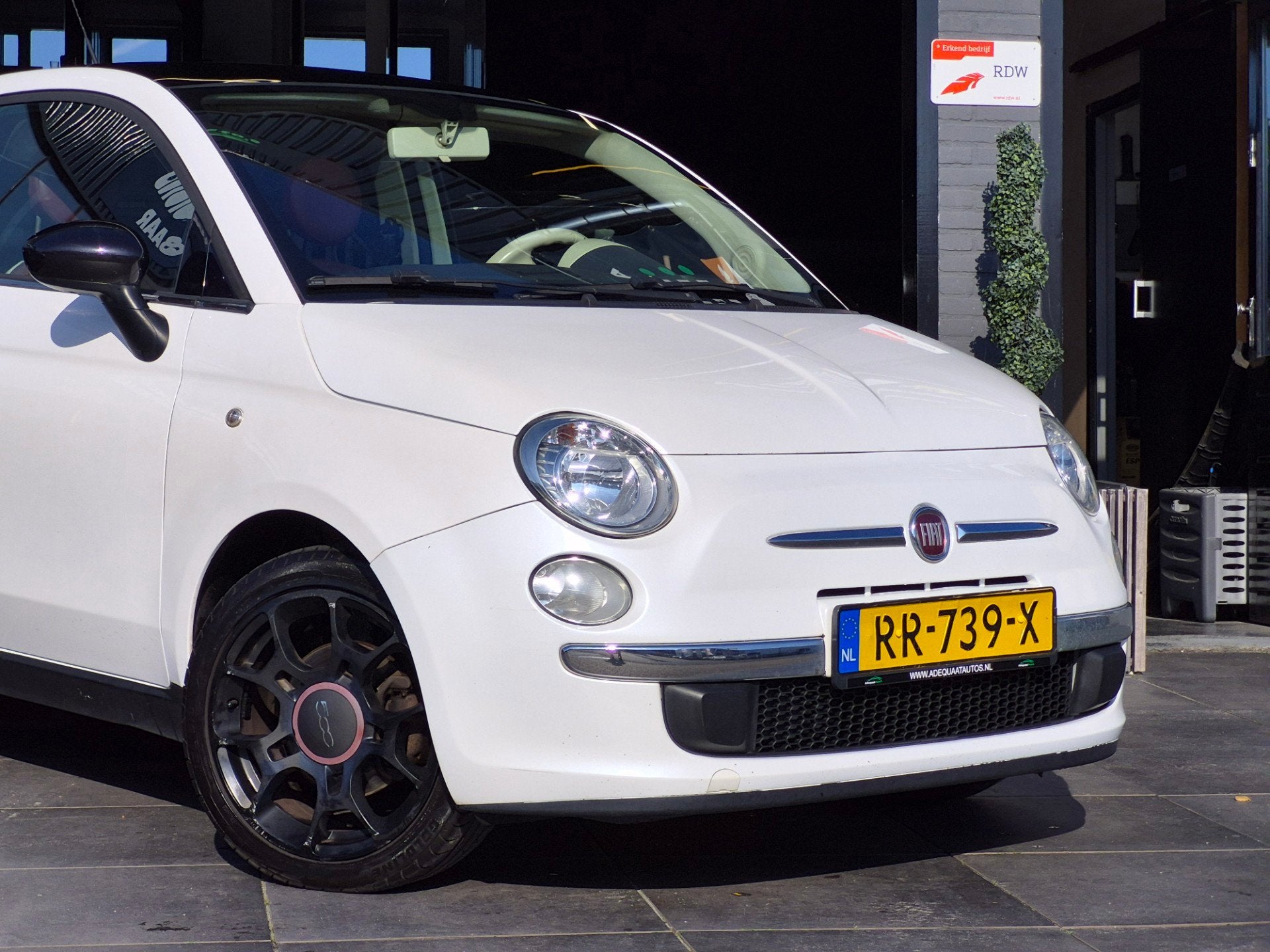 Fiat 500 1.4-16V Pop|Airco|El.Ramen|Bluetooth|APK|Leder, Auto's, 101 pk, Gebruikt, 4 cilinders, Met garantie (alle)