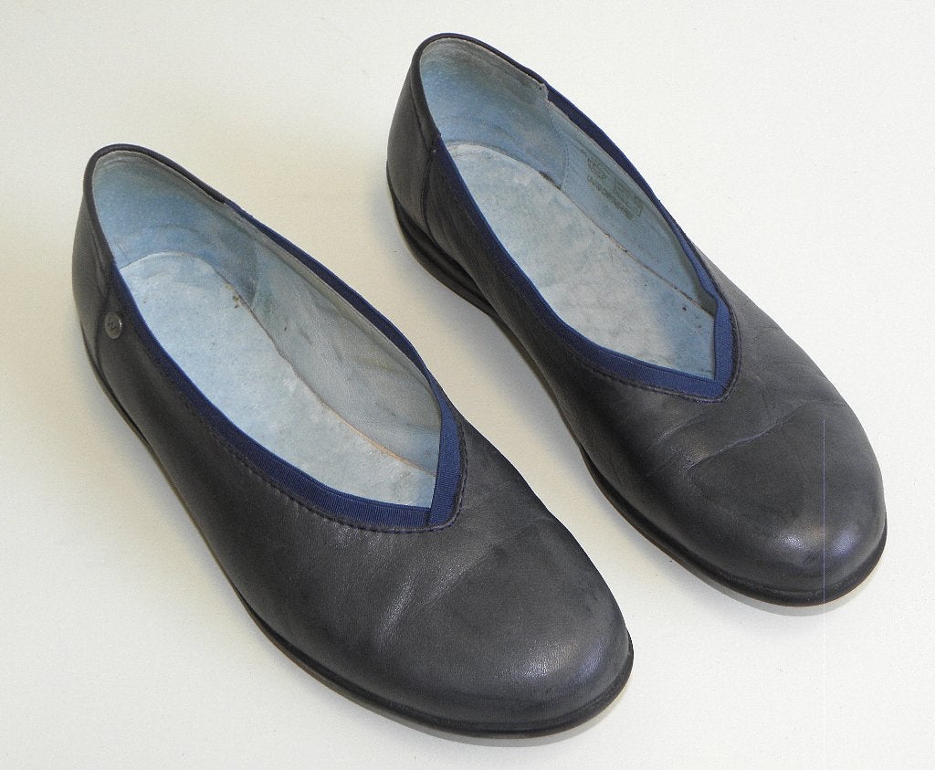 Donker blauwe Wolky instappers maat 38 S, Wolky, Blauw, Instappers, Ophalen of Verzenden