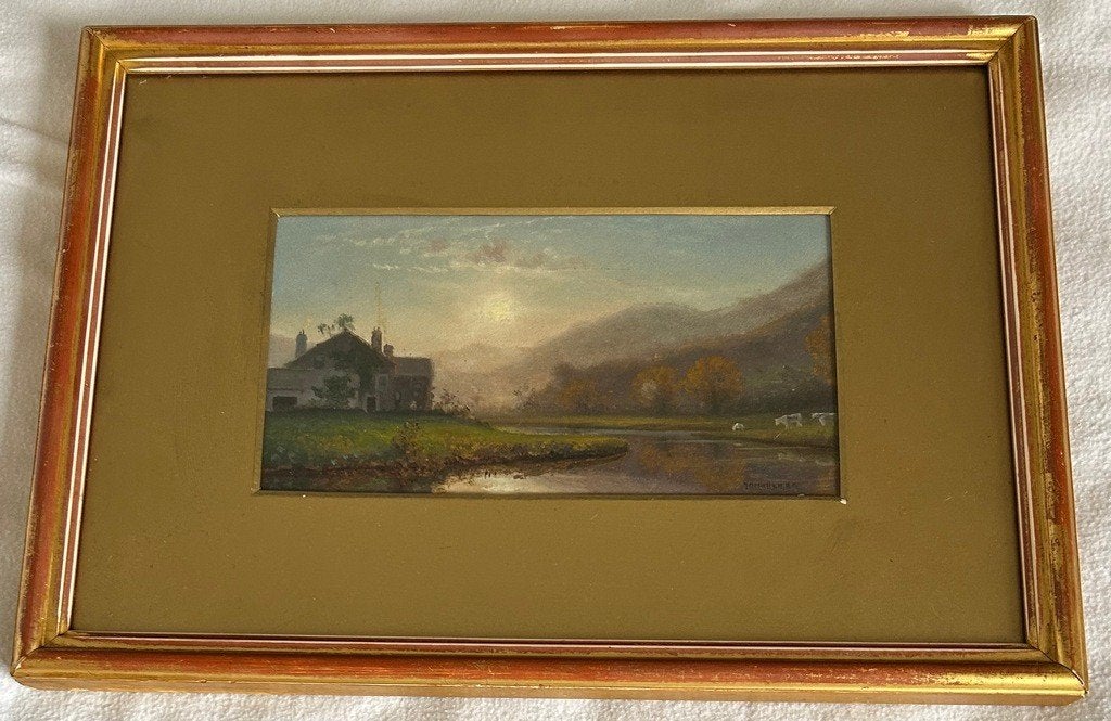 Idyllisch landschap, Ophalen of Verzenden