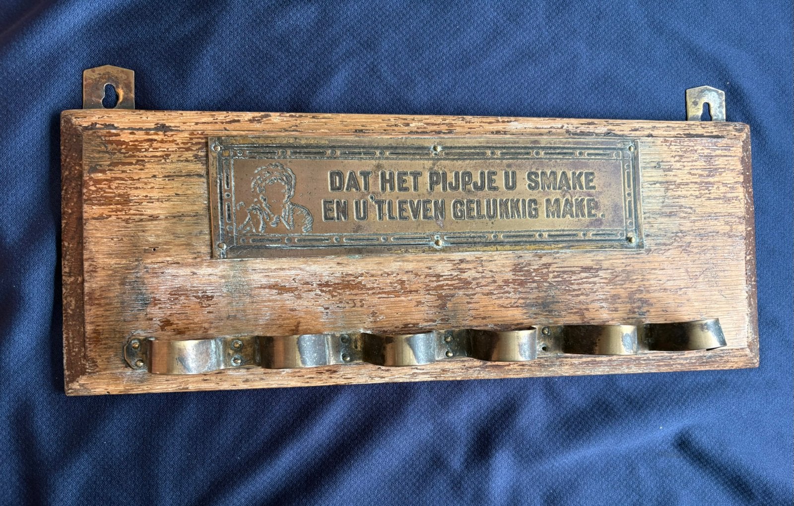 antiek wandrek voor tabakspijpen, Antiek en Kunst, Ophalen of Verzenden